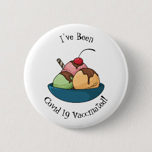 Afbeelding van de cartoon van ijs ronde button 5,7 cm