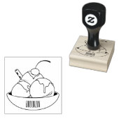 Afbeelding van de cartoon van ijs rubberstempel (Gestempeld)