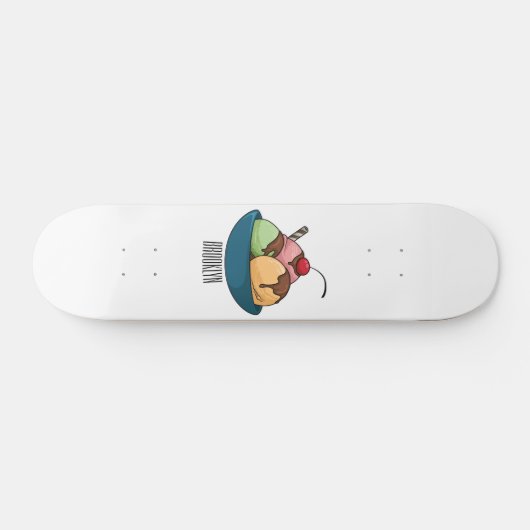 Afbeelding van de cartoon van ijs skateboard (Horizontaal)
