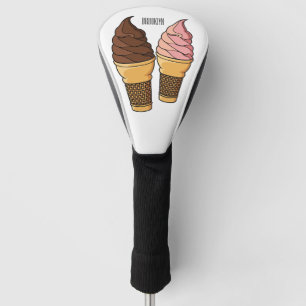 Afbeelding van de cartoon van ijscrème golfheadcover