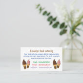 Afbeelding van de cartoon van ijscrème visitekaartje (Staand voorkant)