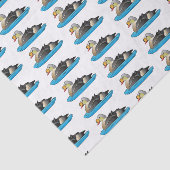 Afbeelding van de cartoon van Koningseidervogel Tissuepapier (Detail)