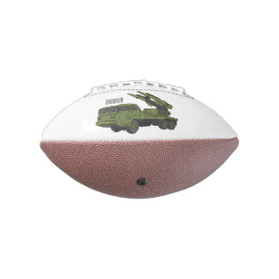 Afbeelding van de cartoon van militaire raketten american football