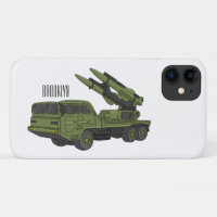 Afbeelding van de cartoon van militaire raketten
