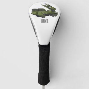 Afbeelding van de cartoon van militaire raketten golfheadcover