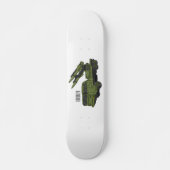 Afbeelding van de cartoon van militaire raketten skateboard (Voorkant)