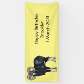 Afbeelding van de cartoon van Mouflon-schapen Spandoek (Verticaal)