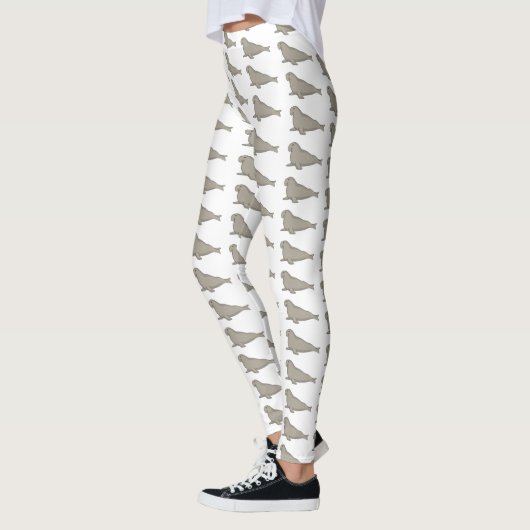 Afbeelding van de cartoon van olifantenzegels leggings (Links)