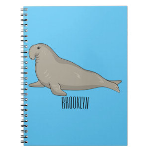 Afbeelding van de cartoon van olifantenzegels notitieboek