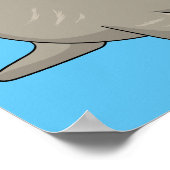 Afbeelding van de cartoon van olifantenzegels poster (Hoek)