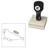 Afbeelding van de cartoon van olifantenzegels 	rubberstempel (Gestempeld)