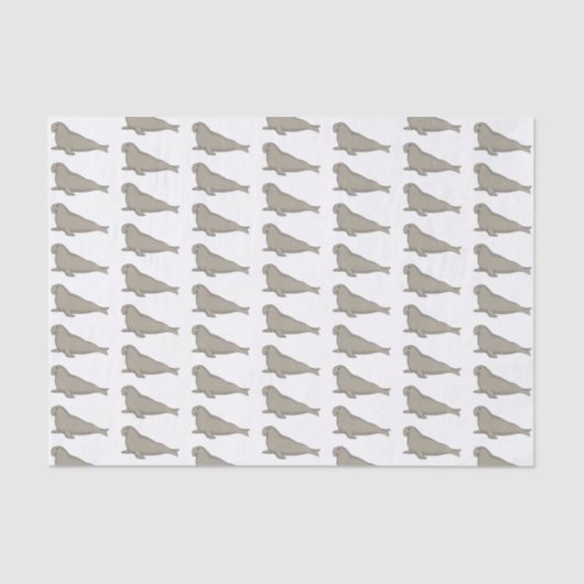 Afbeelding van de cartoon van olifantenzegels tissuepapier (Voorkant)