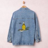 Afbeelding van de cartoon van olijfolie denim jacket (Hangar)