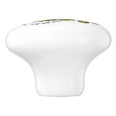 Afbeelding van de cartoon van olijfolie keramische knop (Zijkant)