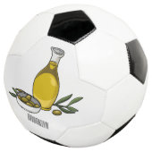 Afbeelding van de cartoon van olijfolie voetbal (Drie kwart)