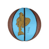 Afbeelding van de cartoon van pleco-vis basketbal (Verticaal)