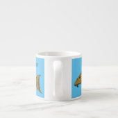 Afbeelding van de cartoon van pleco-vis espresso kop (Achterkant)