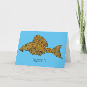 Afbeelding van de cartoon van pleco-vis kaart