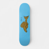 Afbeelding van de cartoon van pleco-vis skateboard (Voorkant)