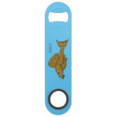 Afbeelding van de cartoon van pleco-vis speed flessenopener (Voorkant)