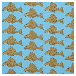 Afbeelding van de cartoon van pleco-vis stof