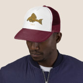 Afbeelding van de cartoon van pleco-vis trucker pet (In situ)