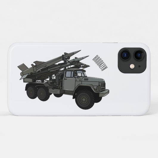 Afbeelding van de cartoon van raketten Case-Mate iPhone case (Achterkant (horizontaal))