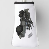 Afbeelding van de cartoon van raketten golfheadcover (Draai 90)