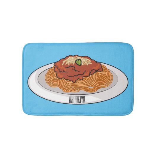 Afbeelding van de cartoon van Spaghetti Badmat (Voorkant)