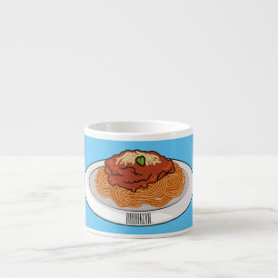 Afbeelding van de cartoon van Spaghetti Espresso Kop