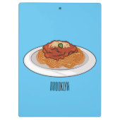 Afbeelding van de cartoon van Spaghetti Klembord (Achterkant)