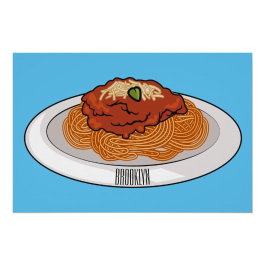 Afbeelding van de cartoon van Spaghetti Perfect Poster (Voorkant)