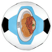 Afbeelding van de cartoon van Spaghetti Voetbal (Gedraaid)