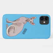 Afbeelding van de cartoon van sphynx-katten Case-Mate iPhone case (Achterkant (horizontaal))