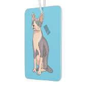 Afbeelding van de cartoon van sphynx-katten luchtverfrisser (Links)