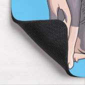 Afbeelding van de cartoon van sphynx-katten muismat (Hoek)