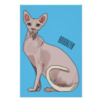 Afbeelding van de cartoon van sphynx-katten