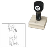 Afbeelding van de cartoon van sphynx-katten 	rubberstempel (Gestempeld)
