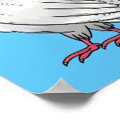 Afbeelding van de cartoon van trekduiven poster (Hoek)