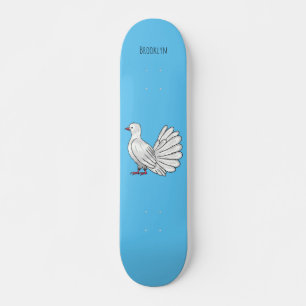 Afbeelding van de cartoon van trekduiven skateboard