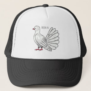 Afbeelding van de cartoon van trekduiven trucker pet