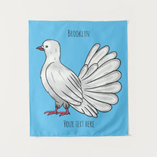 Afbeelding van de cartoon van trekduiven wandkleed