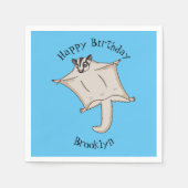 Afbeelding van de cartoon van vliegende vliegende  servet (Voorkant)