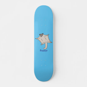 Afbeelding van de cartoon van vliegende vliegende skateboard