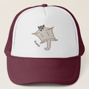 Afbeelding van de cartoon van vliegende vliegende trucker pet