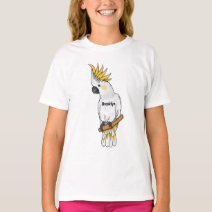 Afbeelding van de cartoon van zwavelige cockatoevo t-shirt
