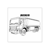 Afbeelding van de cartoon voor tankerbrandstof rubberstempel (Afrduk)