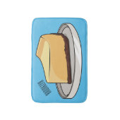 Afbeelding van de Cheesecake-cartoon Badmat (Voorkant Verticaal)