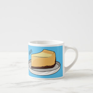 Afbeelding van de Cheesecake-cartoon Espresso Kop