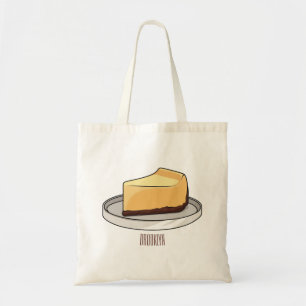 Afbeelding van de Cheesecake-cartoon Tote Bag